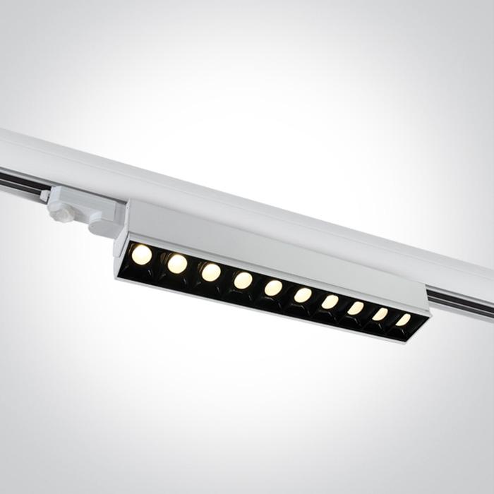 10x5W LED linijinis bėgelio šviestuvas, baltas, 3000K, 65024T/W/W - Image 2