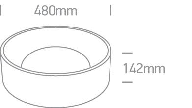 35W LED plafonas, juodu korpusu, 2700/3000/4000K, 67452/B/V