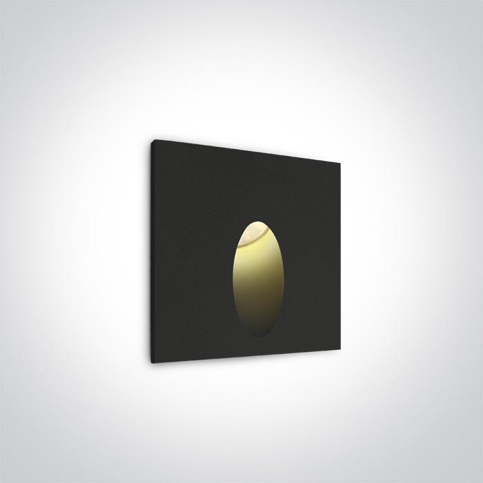 3W LED sieninis šviestuvas, juodas, 3000K, 68032/B/W - Image 3