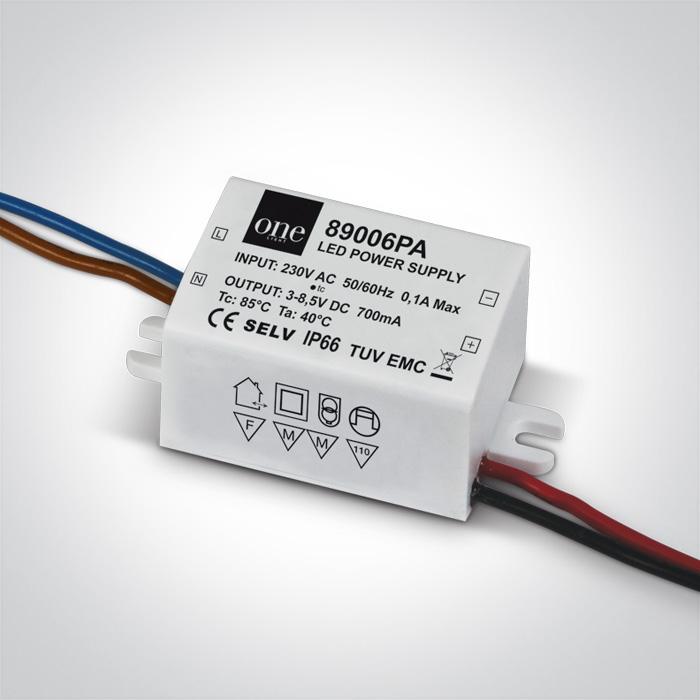 1,5-6W 700mA LED maitinimo šaltinis, IP66, 89006PA - Image 2