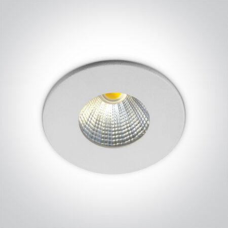 1W/3W LED įleidžiamas šviestuvas, baltas, 4000K, 10103B/W/C