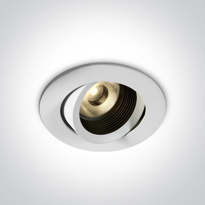13W įleidžiamas šviestuvas, baltas, 3000K, IP54, 11113D/W/W