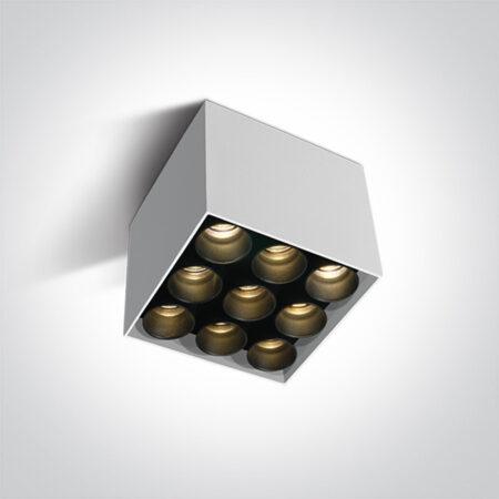 20W LED paviršinis šviestuvas, baltas, 3000K, 12906C/W/W