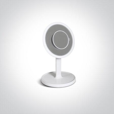 7W stalinis LED veidrodis, baltas, 3000/4000/6000K, dimeriuojamas, USB įkrovimas, veikia iki 2h, 61126/W
