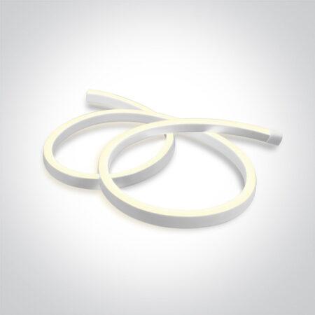 9W/m NEONFLEX juosta, 120 LED/m, 4000K, IP65, parduodama rulonais po 50m, 7864/C
