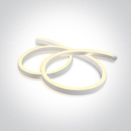 9W/m NEONFLEX juosta, 120 LED/m, 3000K, IP65, parduodama rulonais po 50m, 7864/W