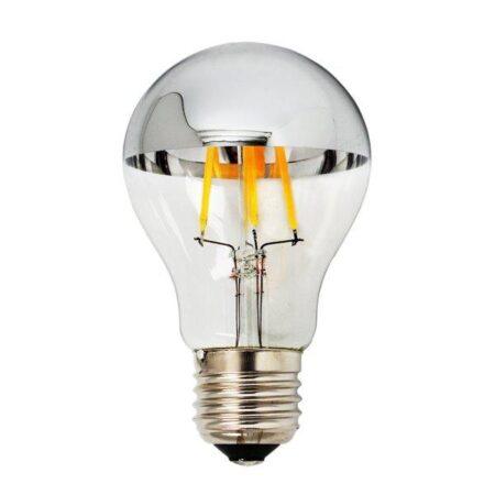7W LED lemputė OPTONICA A60, E27, 2700K, sidabro sp. stiklas