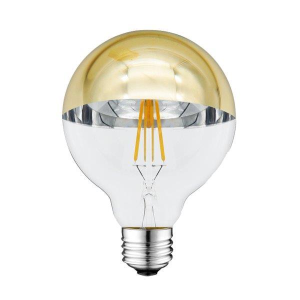7W LED lemputė OPTONICA G95, E27, 2700K, aukso sp. stiklas