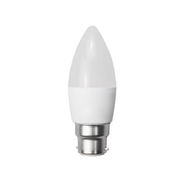 6W LED žvakės formos lemputė OPTONICA C37, B22, 4500K