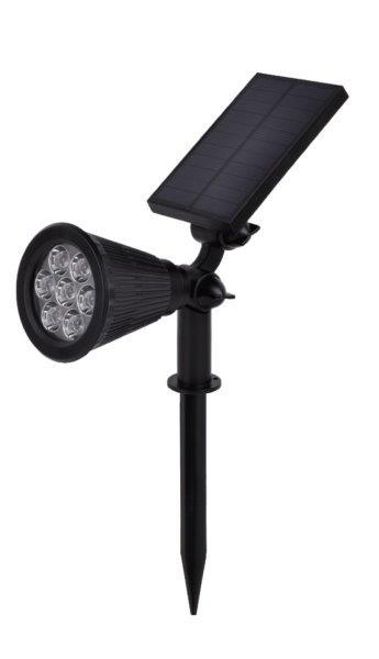 1.5W LED įsmeigiamas sodo šviestuvas OPTONICA, juodas, 3000K, su saulės baterija