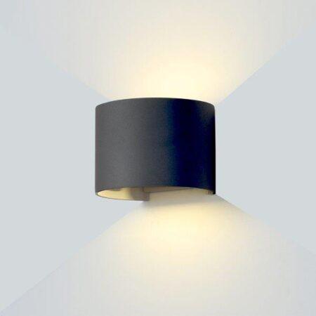 6W LED fasado šviestuvas OPTONICA, juodas, 3000K
