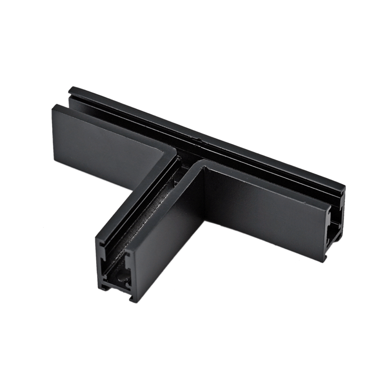Paviršinio magnetinės sistemos ZAMBELIS MAGNETIC 5MM bėgelio T formos sujungimas, matinės juodos sp., 48V, 2514
