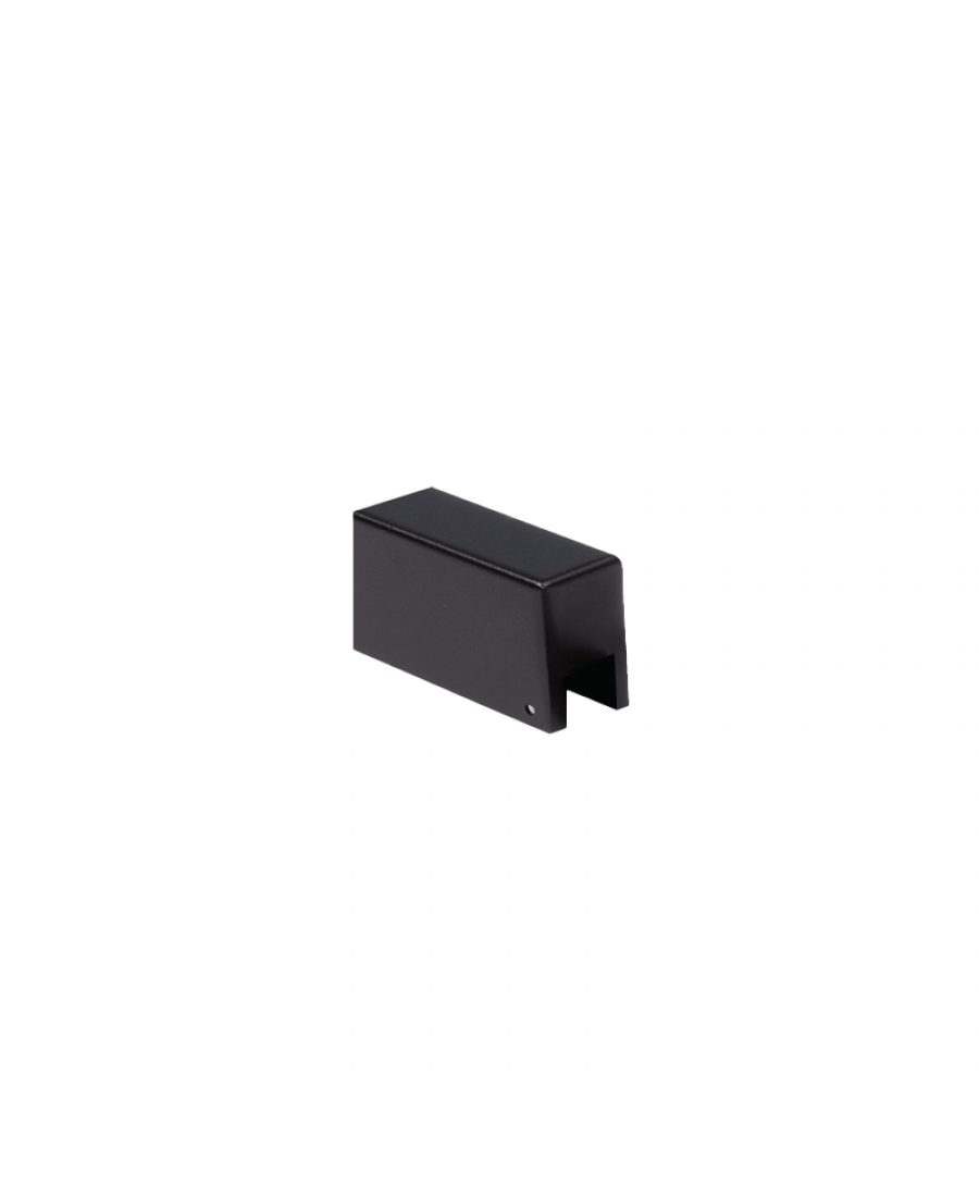 Paviršinio magnetinės sistemos ZAMBELIS MAGNETIC bėgelio lubinė dėžutė laidų sujungimui, juoda, 22292