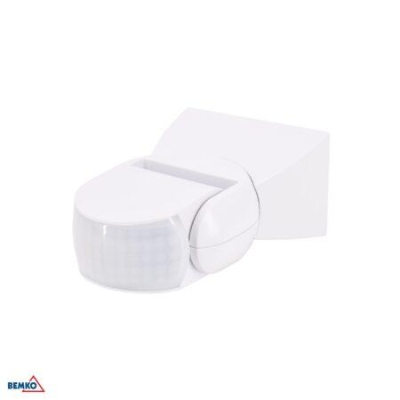 Paviršinis judesio daviklis, baltas, IP65, max 1200W, 180°, max 12m