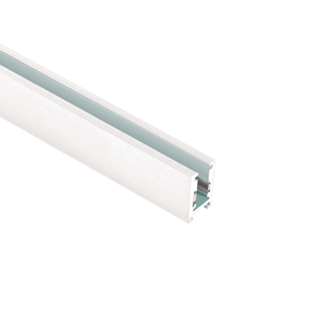 Paviršinis magnetinės sistemos ZAMBELIS MAGNETIC 5MM bėgelis, matinės baltos sp., 48V, 2m, 2502-W