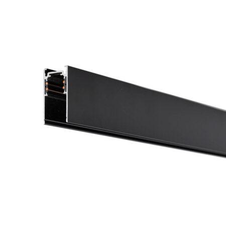 Paviršinis magnetinis bėgelis MAGNETIC, juodas, 1m