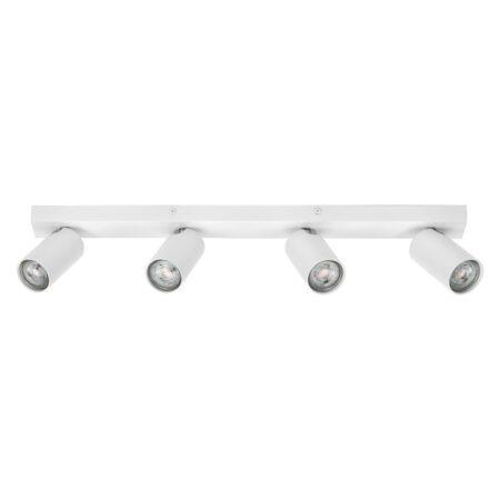 Paviršinis šviestuvas SPOT, 4xGU10, baltas, su 4x3,4W 2700K dimeriuojamom LED lemputėmis