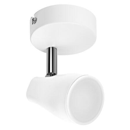 Paviršinis šviestuvas SPOT, GU10, baltas, su 4,3W 2700K LED lempute