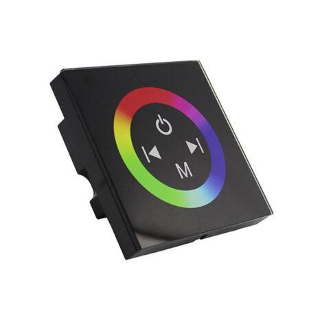 RGB LED valdiklis liečiamu ekranu, juodas