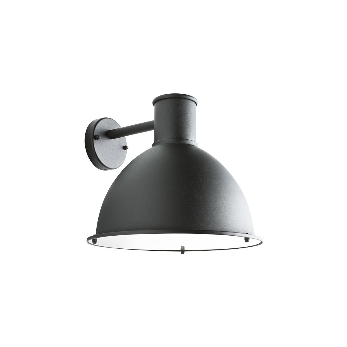Sieninis lauko šviestuvas WORK, E27, juodas, IP44, 9526