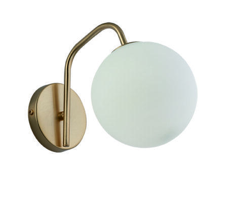 Sieninis šviestuvas GLOBE, E14, baltos/juodos/aukso sp., 3094600