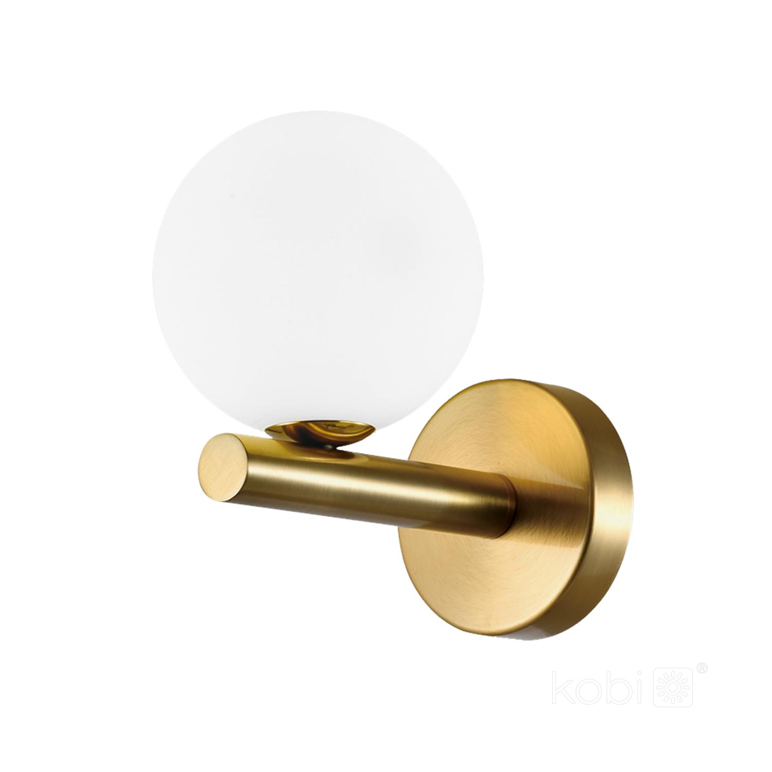 Sieninis šviestuvas GLOBE ELEGANCE, G9, aukso/baltos sp.