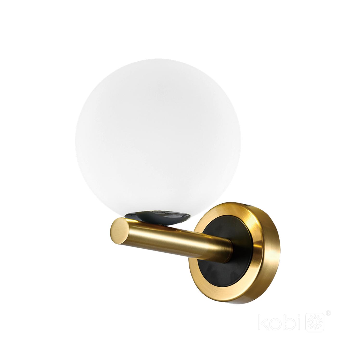 Sieninis šviestuvas GLOBE ELEGANCE, G9, aukso/juodos/baltos sp.