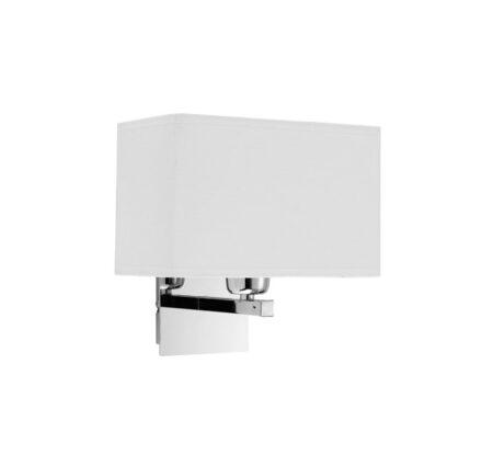 Sieninis šviestuvas TOBY, E27, baltos/chromo sp., 4057700