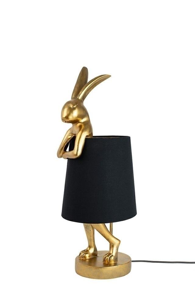 Stalo šviestuvas RABBIT, 50cm, E14, aukso/juodos sp.