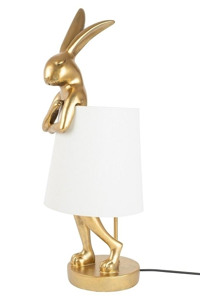Stalo šviestuvas RABBIT, 88cm, E14, aukso/baltos sp.