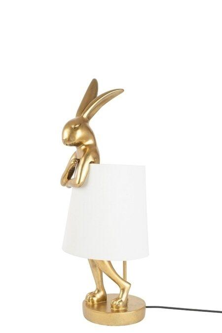 Stalo šviestuvas RABBIT, E14, aukso/baltos sp.