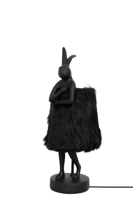 Stalo šviestuvas RABBIT FUR, 50cm, E14, aukso/juodos sp.
