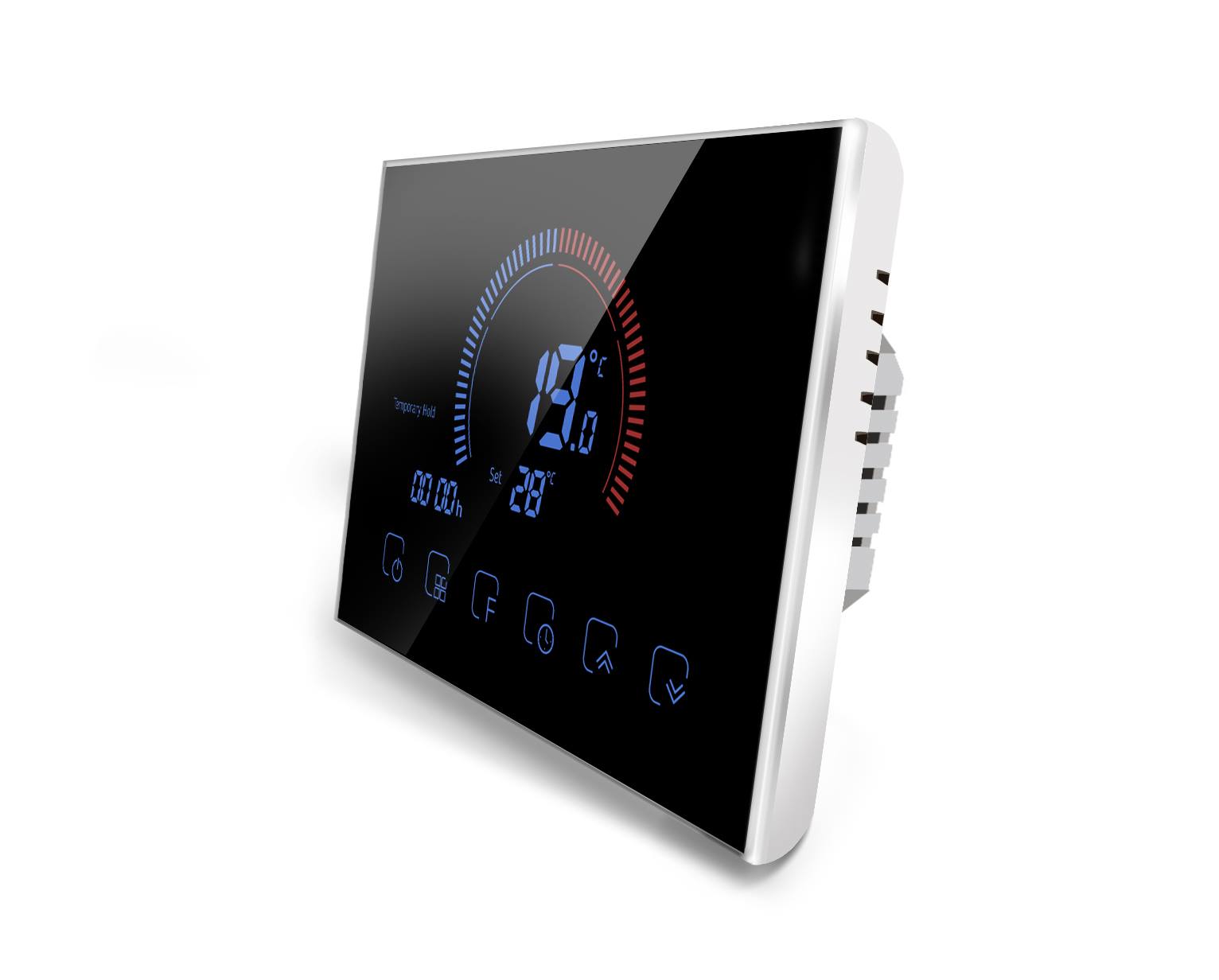 Termostatas SPRING TR8000-1WB, juodas
