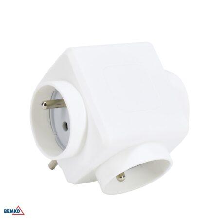 Trivietis lizdo adapteris, max 3500W