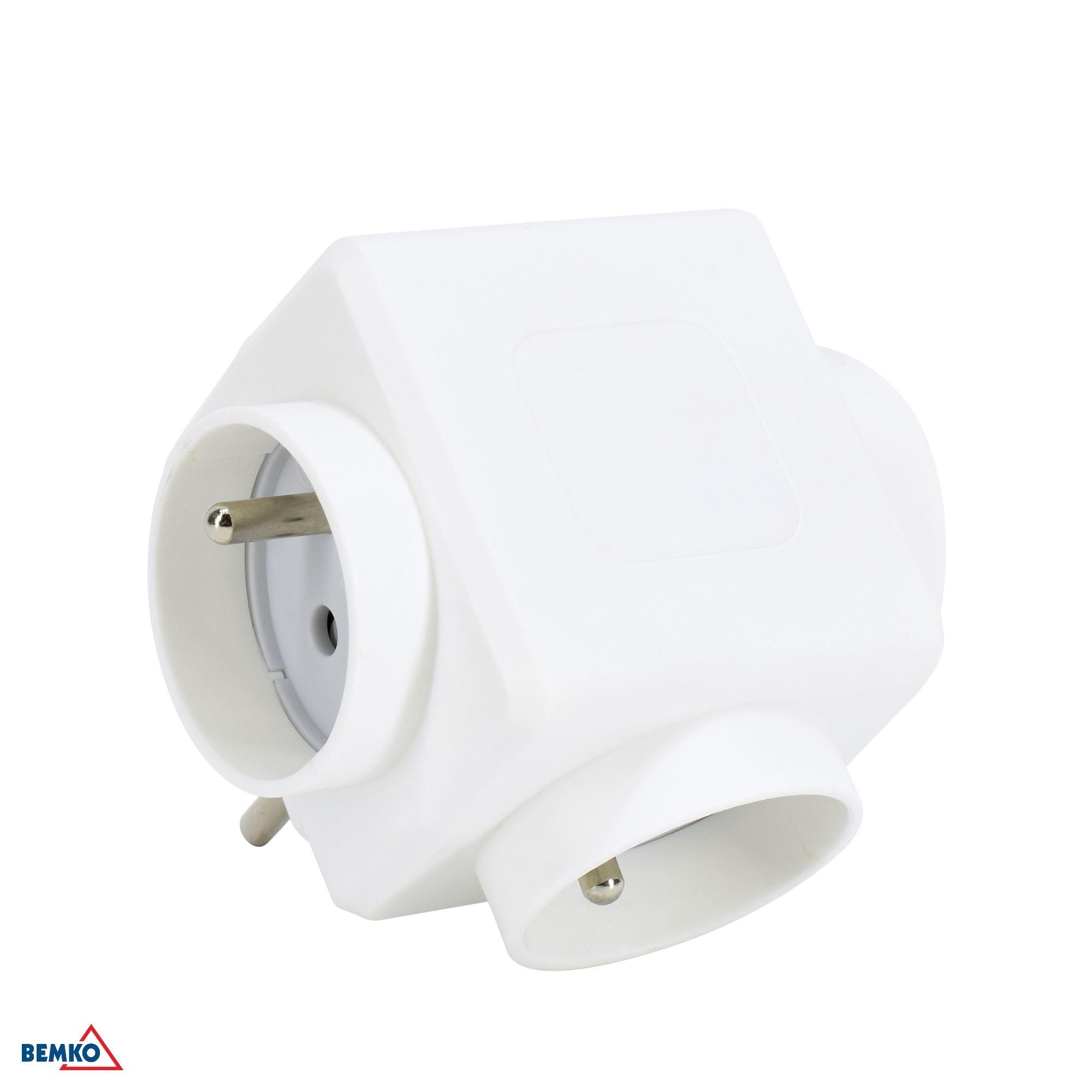 Trivietis lizdo adapteris, max 3500W