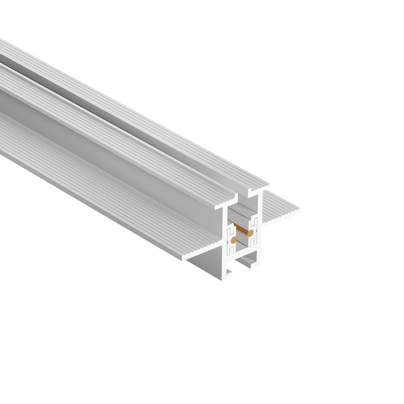 Užglaistomas magnetinės sistemos ZAMBELIS MAGNETIC 3MM bėgelis, baltas, TRIAC/DALI, 48V, 1m, 25128-W