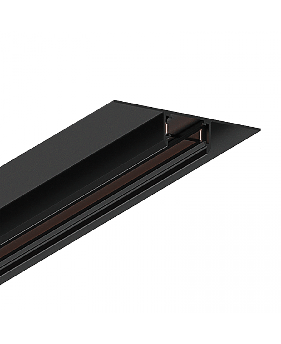 Užglaistomas magnetinės sistemos ZAMBELIS MAGNETIC ULTRA SLIM bėgelis, 48V, juodas, 3m, 23123