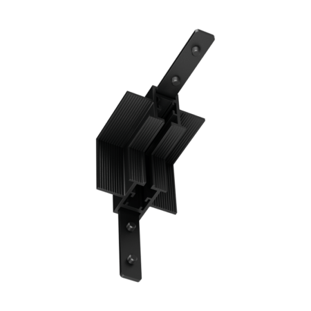 Užglaistomo magnetinės sistemos ZAMBELIS MAGNETIC 3MM bėgelio vertikalus kampinis sujungimas, juodas, TRIAC/DALI, 25134