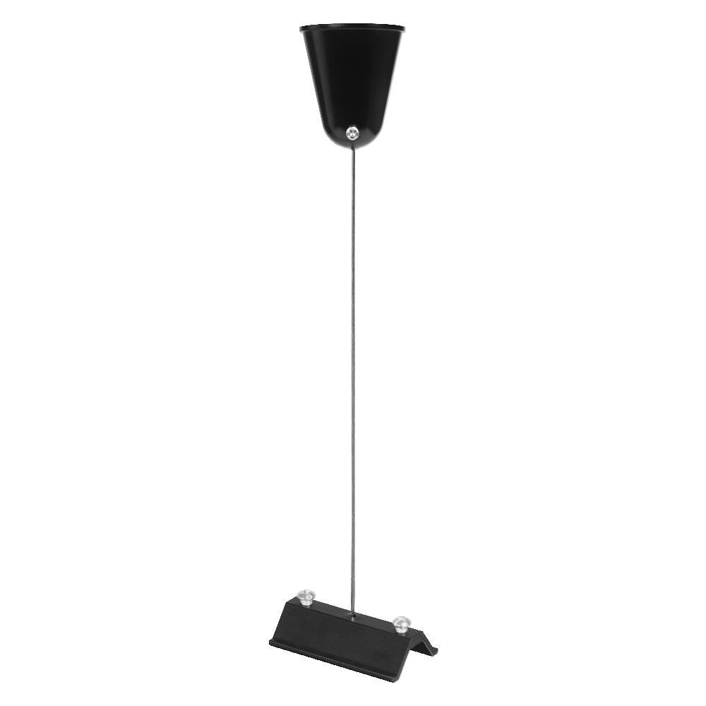 Vienfazio bėgelio pakabinimo rinkinys TRACKLIGHT, juodas