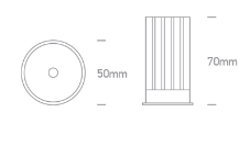 13W LED modulis, 3000K, IP65, dimeriuojamas, 7313M/W - Image 2