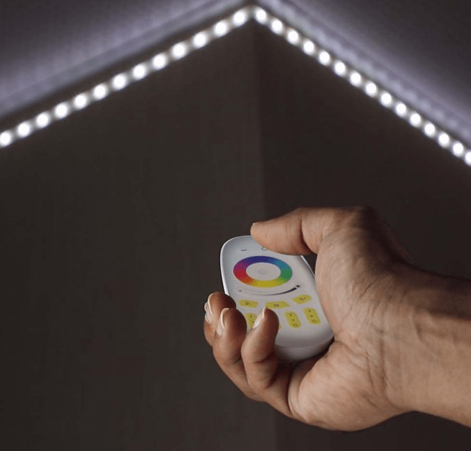 LED juostos nuotolinio valdymo pultas, skirtas RGB+W juostai