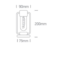 1,8W LED įkraunamas stalo šviestuvas, baltas, 2200K, IP65, dimeriuojamas, 61094/W/UW