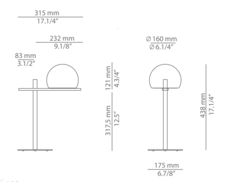 8W LED stalo šviestuvas CIRC, 2700K, juodas