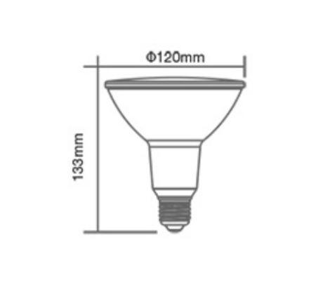 17W LED lemputė V-TAC, E27, mėlyna