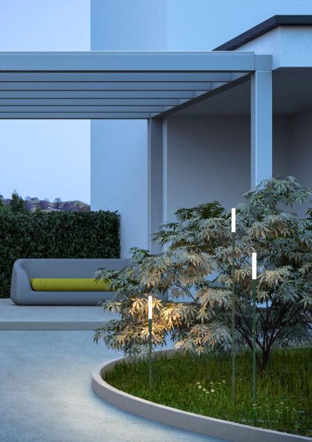 1,5W LED įsmeigiamas lauko šviestuvas TORCH, rūdžių sp., 3000K, IP65, 90449