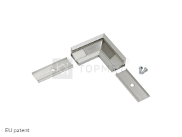 LED profilio juostos CORNER10 kampinis sujungimas L, anoduotas
