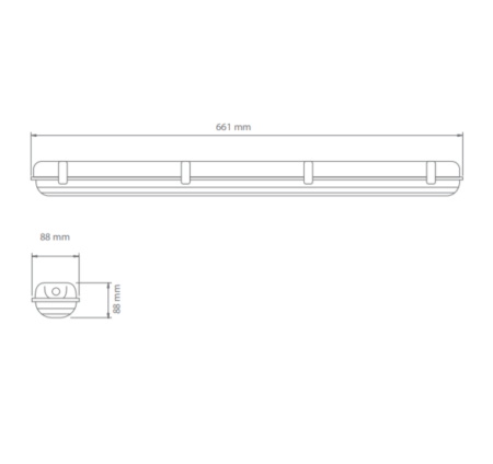 19W LED šviestuvas WARS 1x60 4000K