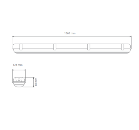60W LED šviestuvas WARS 2x150 4000K