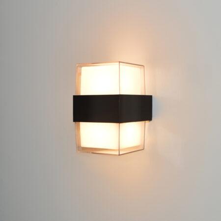 10W LED sieninis fasado šviestuvas MARTI, juodas, 3000K