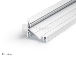 LED juostos profilis CORNER14, neanoduotas aliuminis, 2m